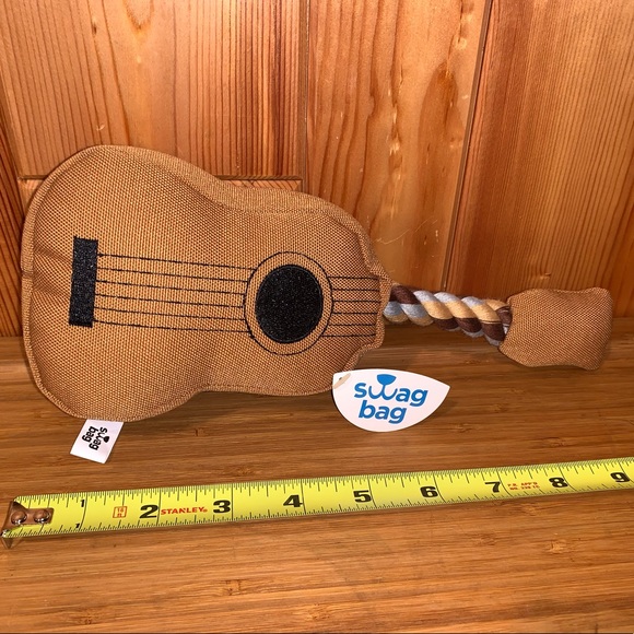 petco Dog New Swag Bag Petco Box Exclusive Guitar Canvas Rope Chew
